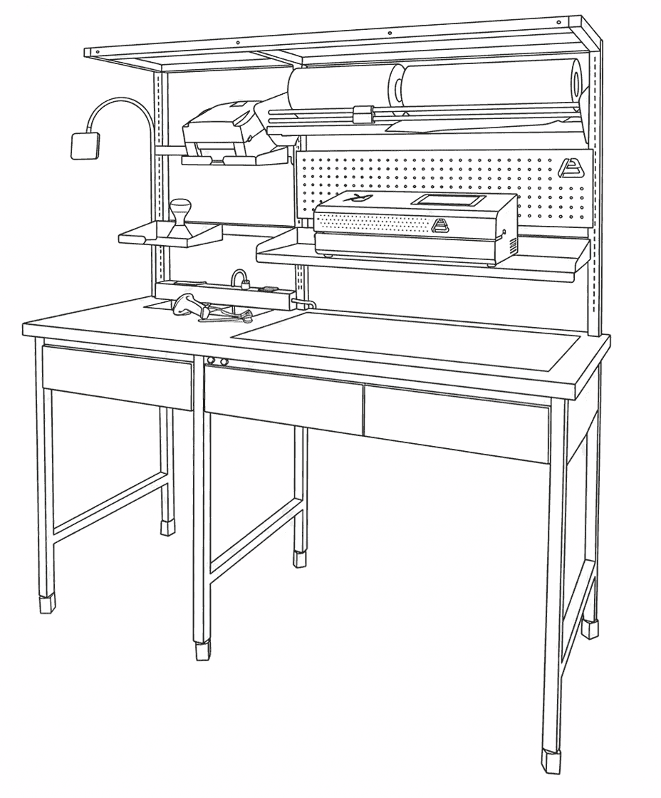 Equipos Biomédicos Profesionales Mesa de armado Mobiliario para CEYES EBP