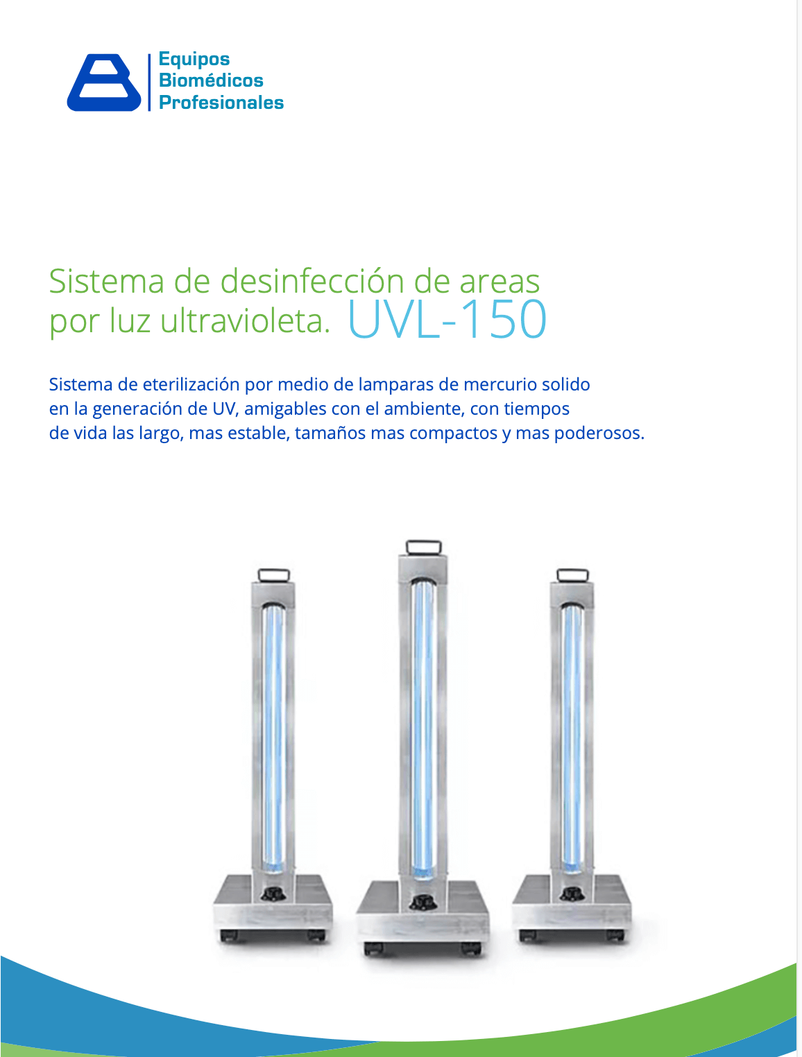Equipos Biomédicos Profesionales Catálogo Luz ultravioleta