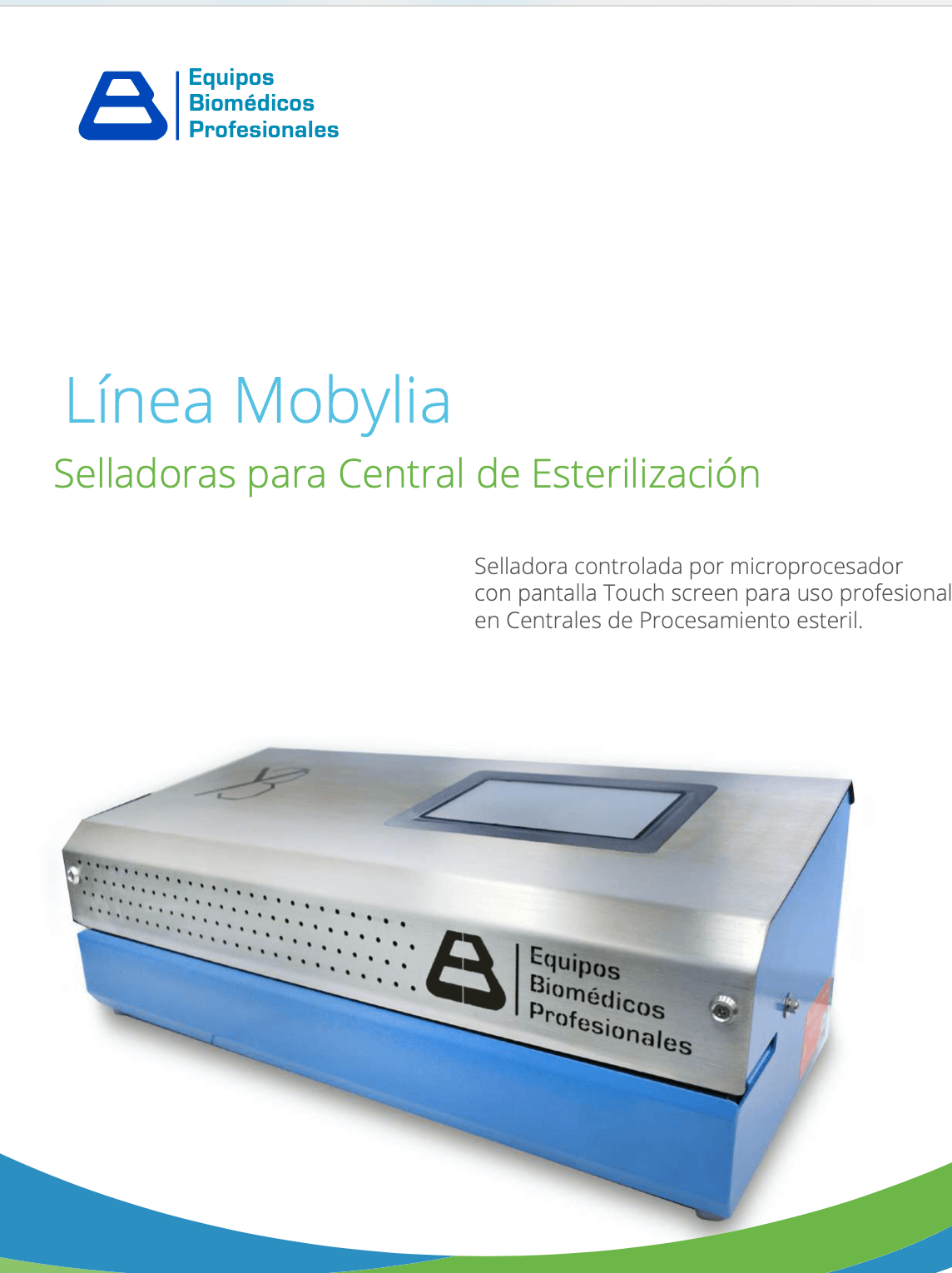 Equipos Biomédicos Profesionales Catálogo SElladora para CEYES Línea Mobylia